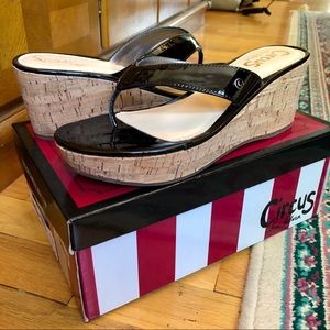 Circus by Sam Edelman Black Raquel Wedge Sandal